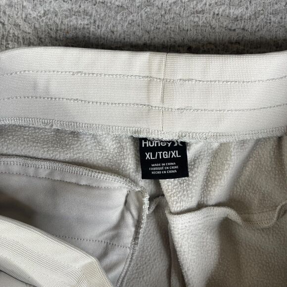 Hurley Sweat Pants Mens XL Gray Drawstring Athleisure Tapered Leg Surf Skate - Picture 5 of 16